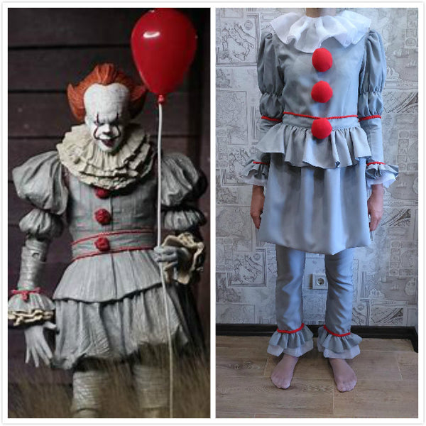 Pennywise Costume Pennywise Clown Cosplay Helloween Costume