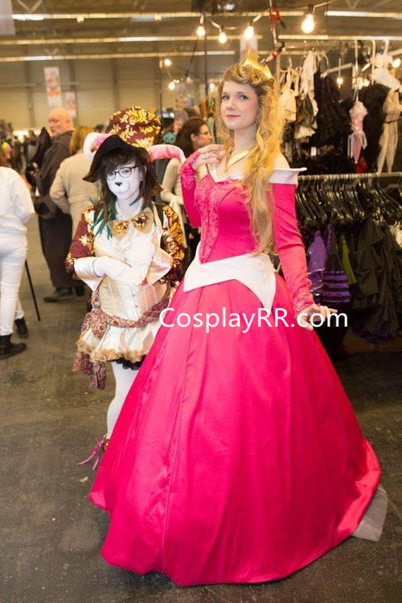 open lace back dress Princess Aurora Blue Tulle Overlayer Sleeping Beauty Cosplay Costume