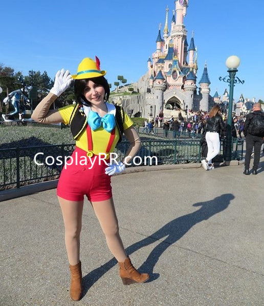 Pinocchio costume cosplay outfit for boy adult