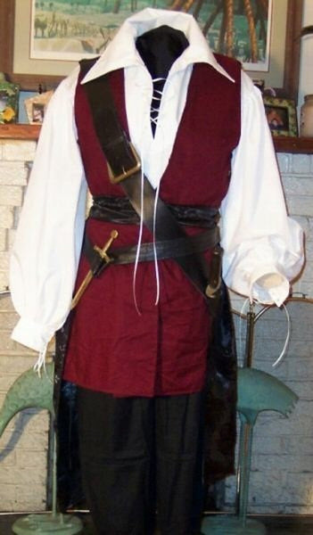 Pirate Costume Renaissance Buccaneer Mate ostume