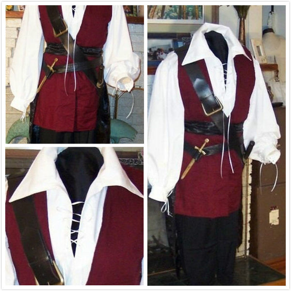 Pirate Costume Renaissance Buccaneer Mate ostume