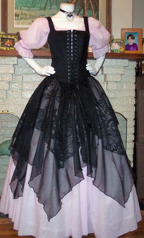Pirate Gown Renaissance Costume Womens Wench Costume