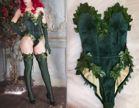 Poison Ivy Costume Poison Ivy Outfit for Adults Women Dr. Pamela Lillian Isley