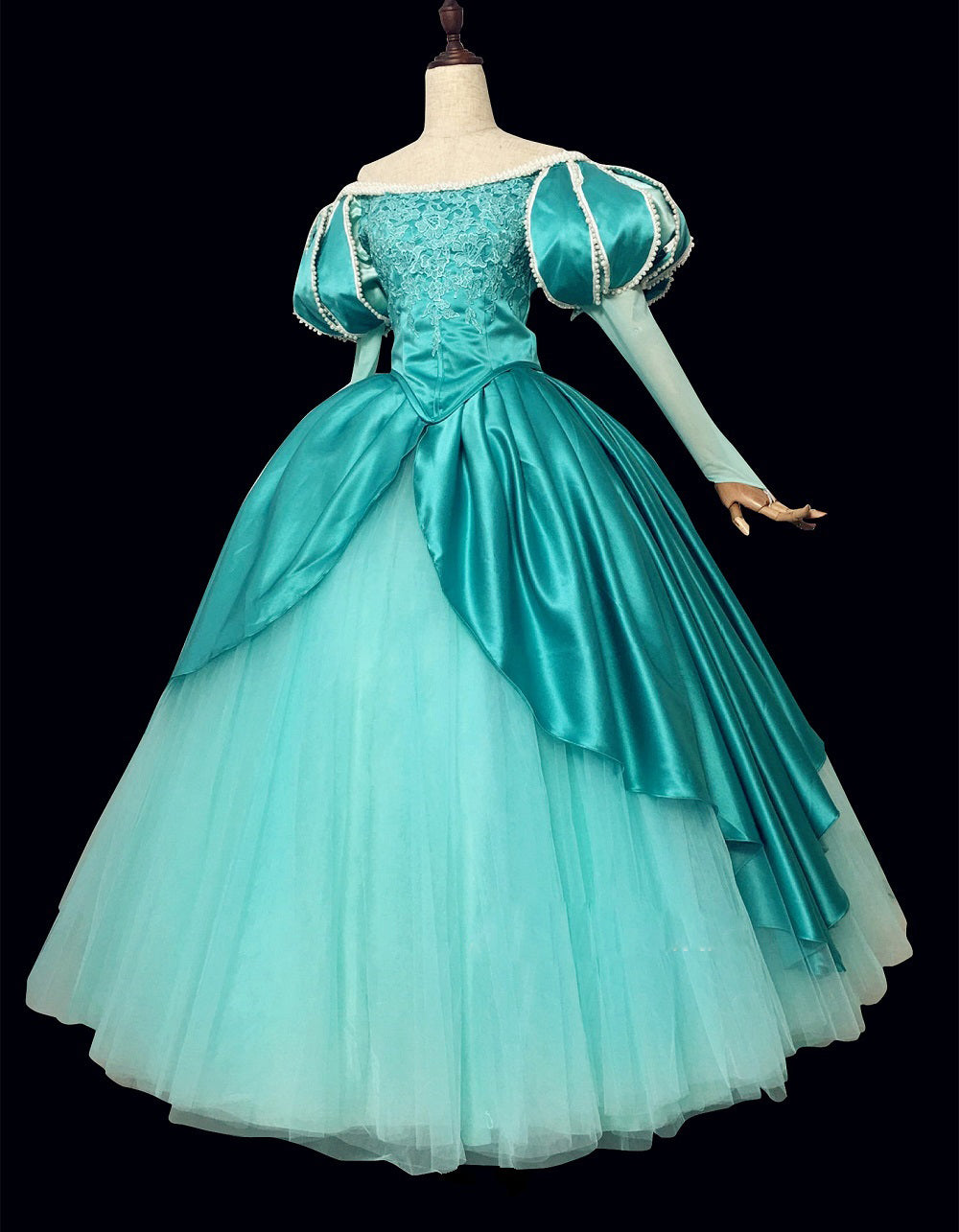 princess ariel dress for adults Princess Ariel Dress Green Ariel Princess Costume from Little Mermaid – Cosplayrr