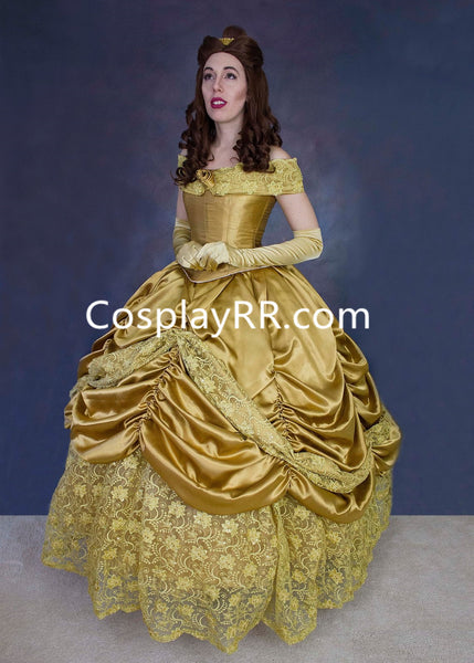 Princess Belle Dress Gold Costume