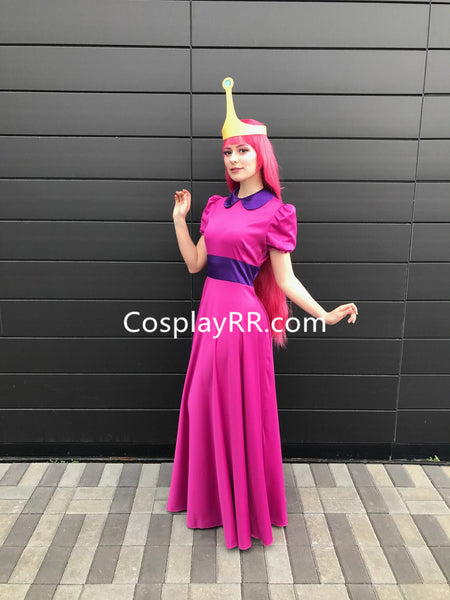 Princess Bubblegum costume cosplay dress with crown