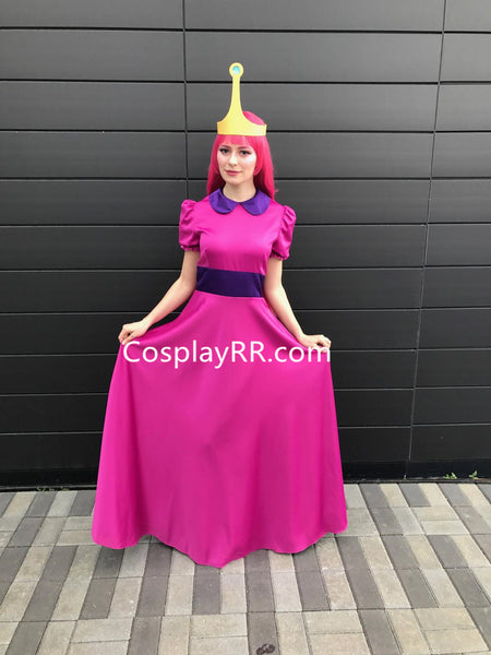 Princess Bubblegum costume cosplay dress with crown