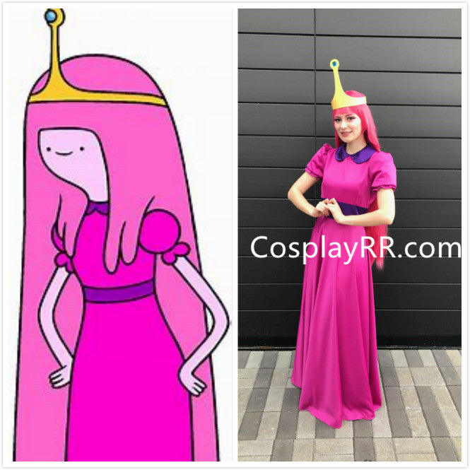 Princess Bubblegum costume cosplay dress with crown