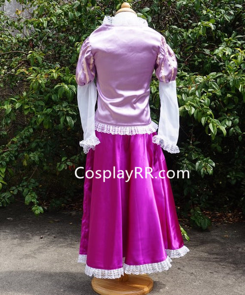 Princess Rapunzel dress cosplay costume for girl kids