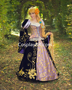 Princess Rapunzel dress doll version Rapunzel costume for adults