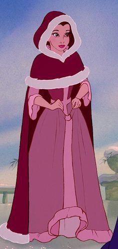 Princess Belle Red Dress Beauty and Beast Fancy Pink Dress with Cape C Cosplayrr Princess Belle Red Dress Beauty and Beast Fancy Pink Dress with Cape C Cosplayrr