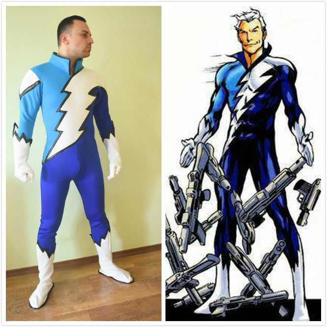 Quicksilver Cosplay Costume Bodysuit for men women plus size
