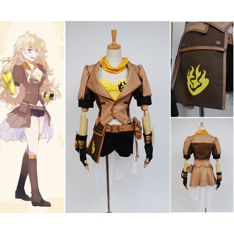 RWBY Yang Xiao Long Cosplay Costume Yellow Trailer for Cheap