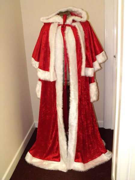 Red Velvet Santa Claus Costume Santa Costume
