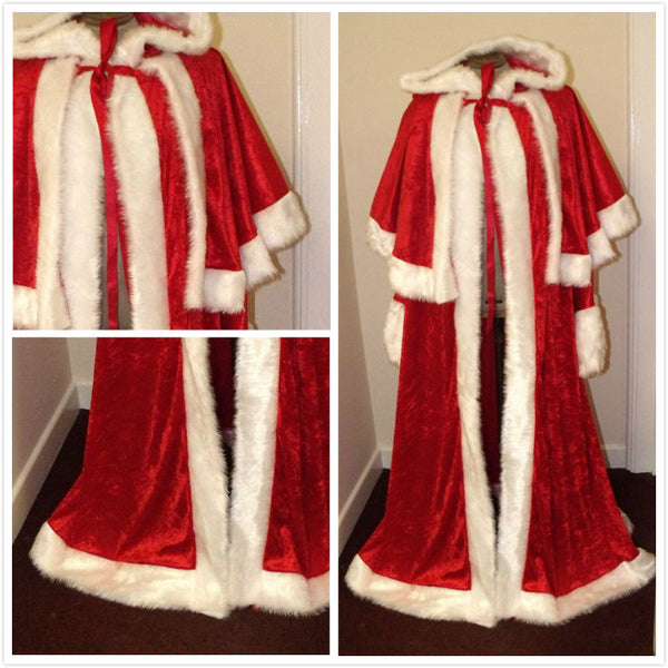 Red Velvet Santa Claus Costume Santa Costume