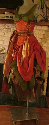 Renaissance Fairy Gown Dress Wench Womens Costume