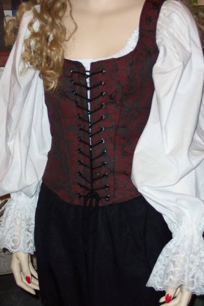 Renaissance Gypsy Dress Pirate Gown Wench Womens Costume