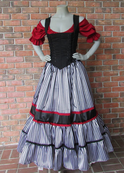 Renaissance Pirate Dress Witch Wench Costume