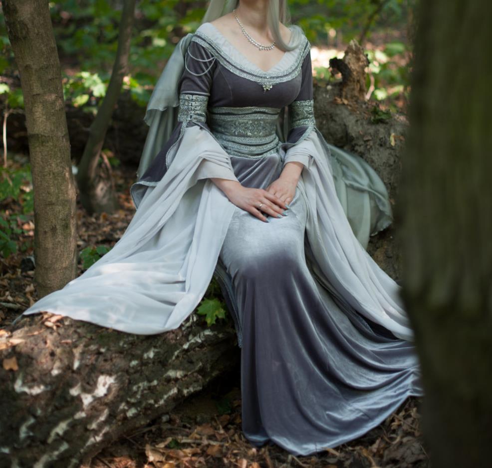 Galadriel Costume Adult Lady Galadriel Elven dress Cosplay for Women