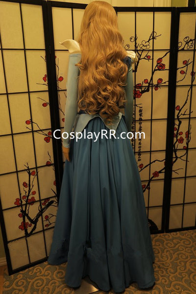 Sleeping Beauty Aurora Dress Blue Costume for Adults