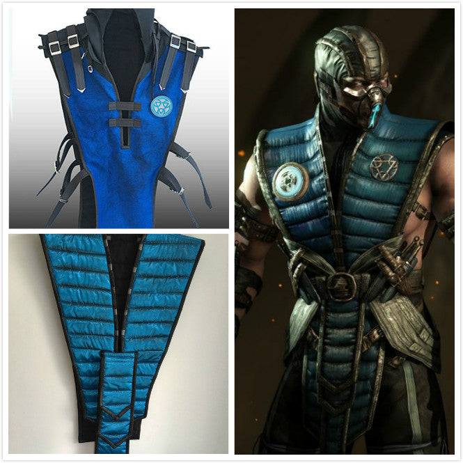 Sub Zero tabard Mortal Kombat blue tabard adults
