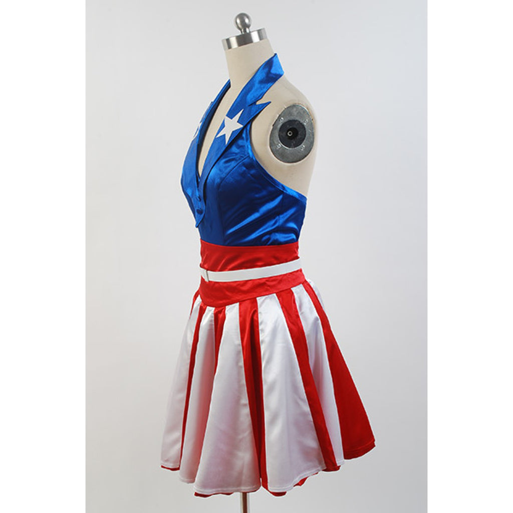 captain america skater dress Captain Winter Skater Dress: Women's Sleeveless Superhero Costume Disneybound Costume
