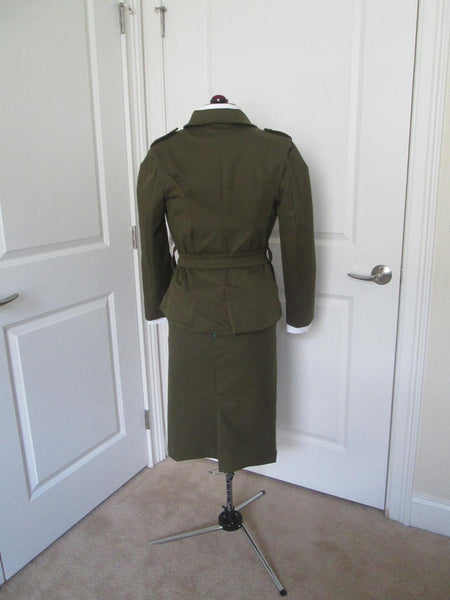 World War II Military Uniform Cosplay Costume 1940's Outfit Womens Military Outfit