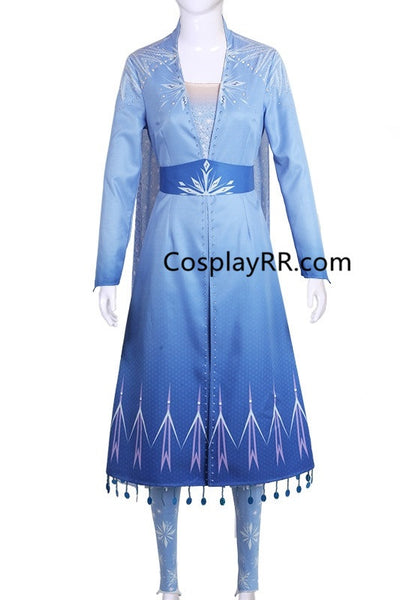 Frozen 2 Elsa Outfit, Elsa's Dress Frozen 2 Costume for Adults
